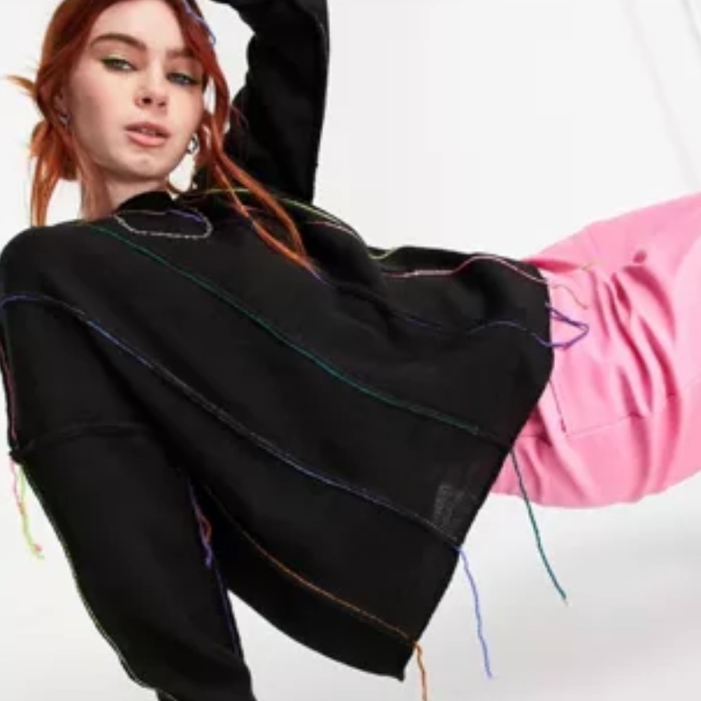 The Ragged Priest Sweater with Neon Threads - NEW WITH TAGS